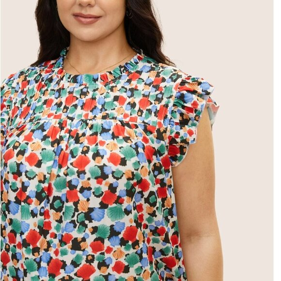 Bloomchic Colorful Shell Blouse - NWT - Size 6X - Picture 5 of 9